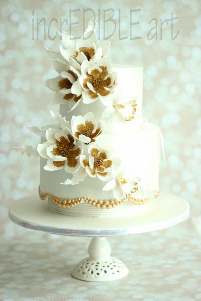 Angel Wings- Wedding Cake - Cake by Rumana Jaseel