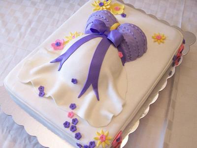 Lavender Baby Belly Cake - Cake by Kristi