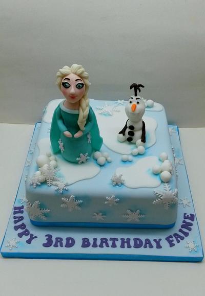 Frozen Birthday Cake - Cake by Sarah Poole