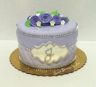 Purple Birthday Cake - Cake by Sweet Dreams by Jen
