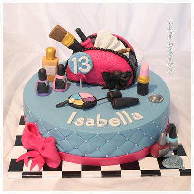Make up .... 13 years old! - Cake by Karen Dodenbier