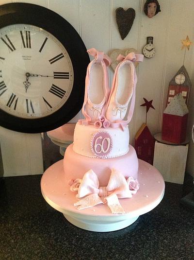 Ballet shoe cake - Cake by Alisonarty
