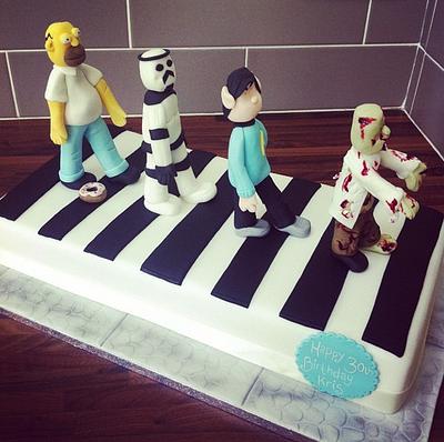 Abby Road Album Cover - Cake by Licky Lips Cakes