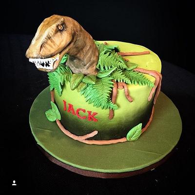 Small trex  - Cake by The Sweet Duchess 