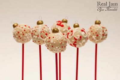 Christmas balls - cake pops - Cake by Olya