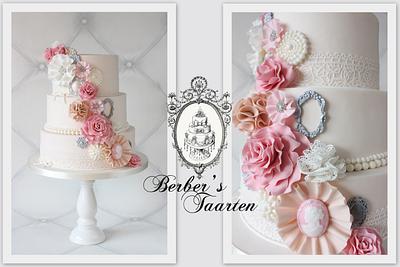 Vintage wedding cake. - Cake by Berber's Cakes & Moulds
