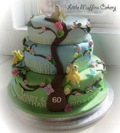 Flower Fairy Family Tree - Cake by Little Muffins Cakery
