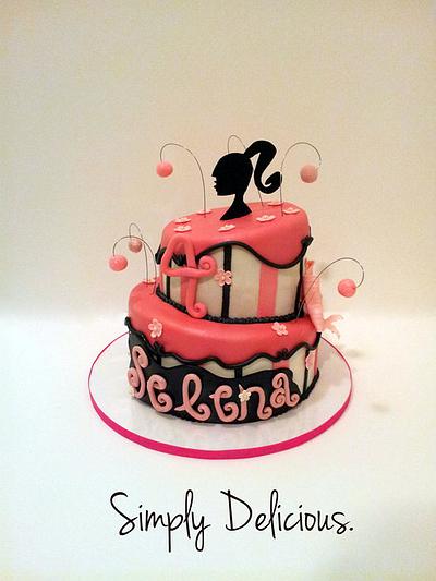 Barbie themed - Cake by Simply Delicious Cakery