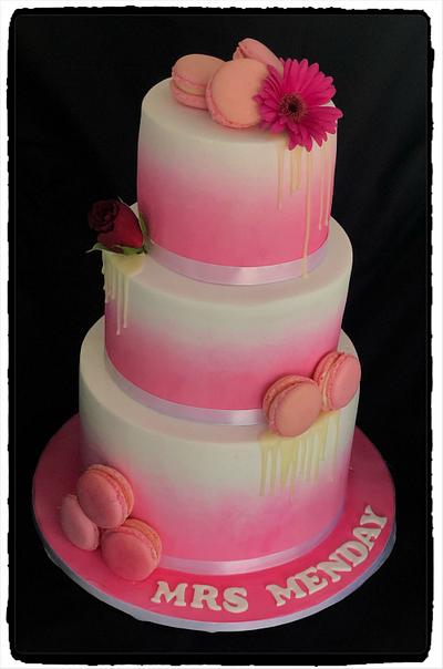 Pink Ombré  - Cake by Rhona
