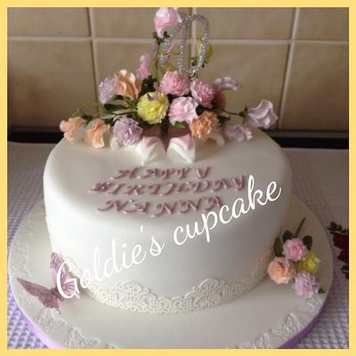 Explosion of flowers  - Cake by Goldie's Celebration Cakes