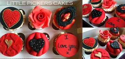 valentines cupcakes - Cake by little pickers cakes