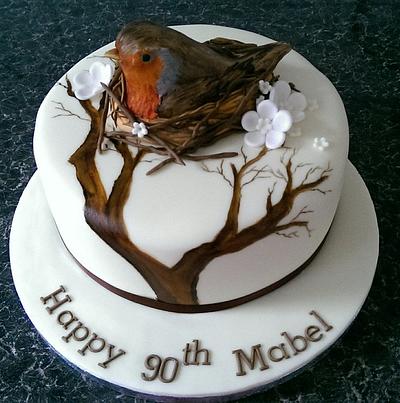 Christmas Robin - Cake by Victoria - Cherrylicious Cakes