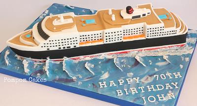 Ocean liner - Cake by PompomCakes