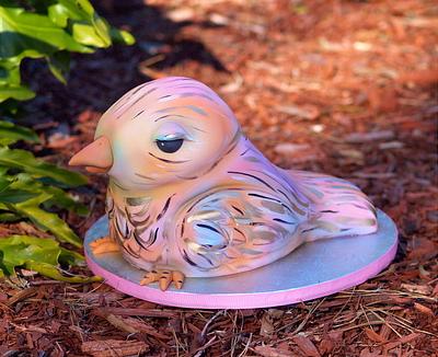 Ceramic Bird Cake - Cake by Sharon Zambito