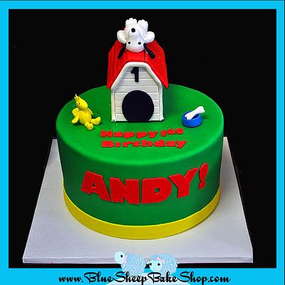 Snoopy Birthday Cake - Cake by Karin Giamella