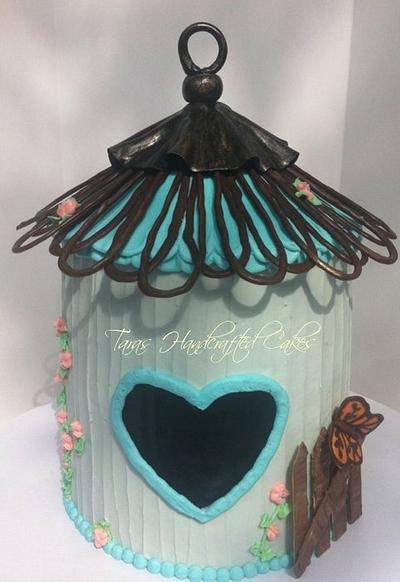 bird house cake - Cake by Taras Handcrafted Cakes