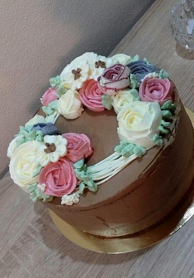 Buttercream flowers cake - Cake by Ellyys