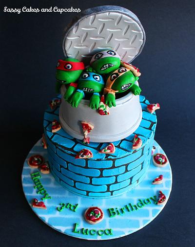Turtles and Pizza - Cake by Sassy Cakes and Cupcakes (Anna)