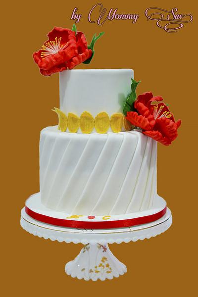 K&C Wedding Cake - Cake by Mommy Sue
