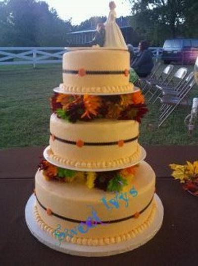 Fall Wedding Cake  - Cake by sweetivys