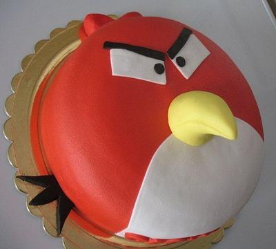 angry bird cake - Cake by KristianKyla