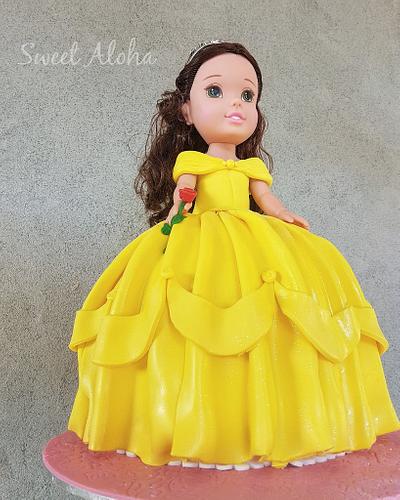Toddler Princess Cake (Belle) - Cake by Sweet Aloha