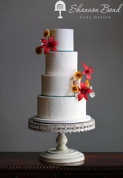 Sweet Texture Wedding Cake - Cake by Shannon Bond Cake Design