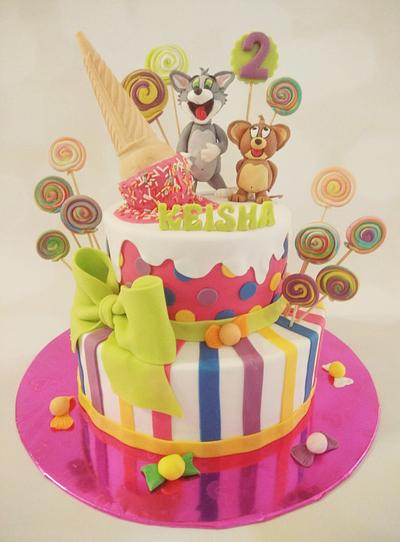 Tom and Jerry in candyland  - Cake by Simran