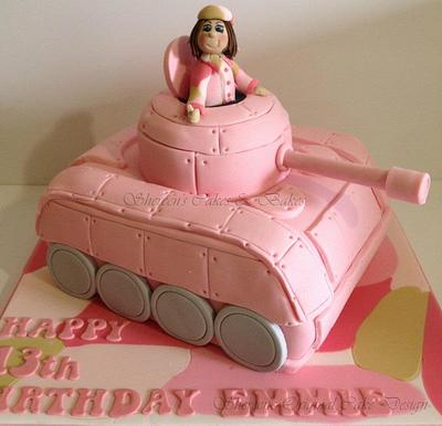 Girl Army Tank Cake - Cake by Shereen