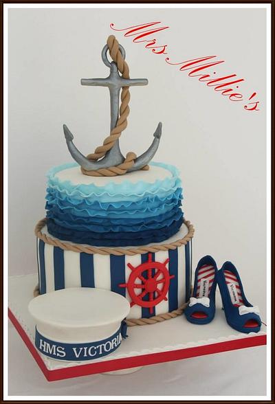 In the navy - Cake by Mrs Millie's