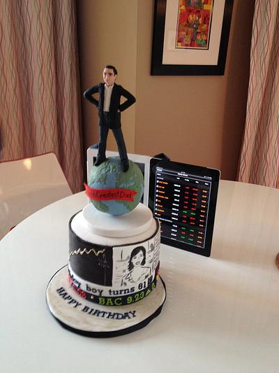 Stock Market photo Birthday Cake | Rum cake, Cake, Cupcake cakes