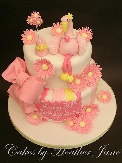 Fancy Flamingo - Cake by Cakes By Heather Jane