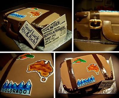 Suitcase Cake - Cake by Jamie Cupcakes