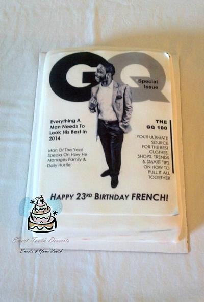 GQ Cover Birthday Cake - Cake by Carsedra Glass