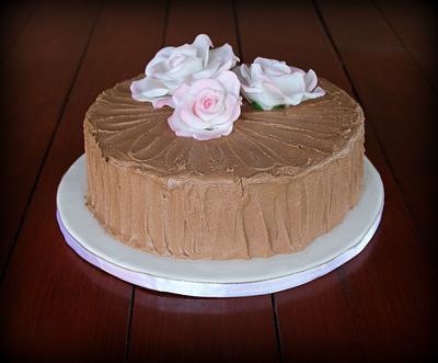 Rustic Butter-Cream 3 rose - Cake by Naomi's Shaken & Baken