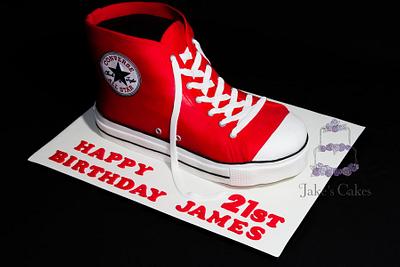 Converse Shoe cake - Cake by Jake's Cakes