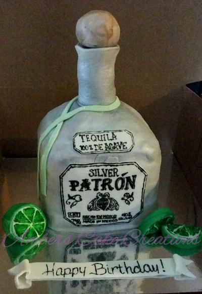 Patron bottle cake - Cake by amber hawkes