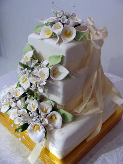 Lily Romance Cake - Cake by cjtay