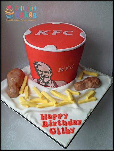 KFC Bucket Cake - Cake by Dollybird Bakes