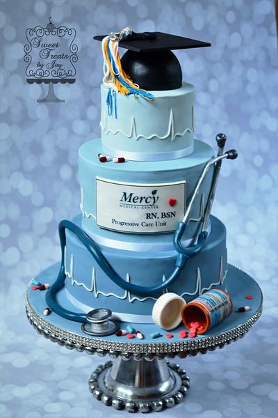 Nurse Graduation - Cake by Joy Thompson at Sweet Treats by Joy