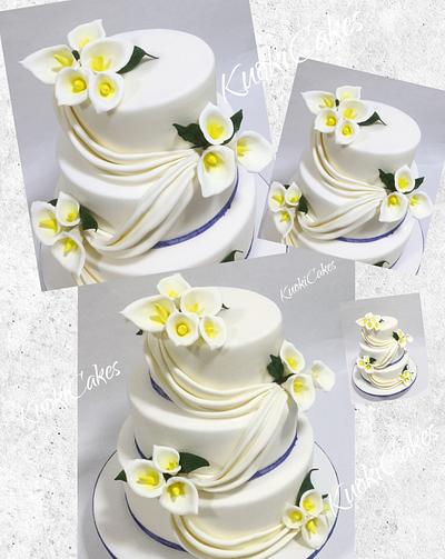 Wedding cake con Calle  - Cake by Donatella Bussacchetti