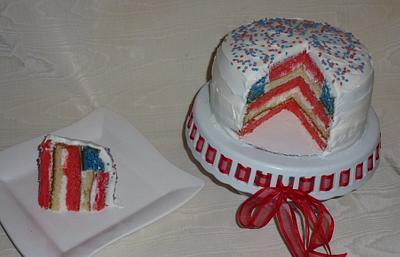 4th of July cake - Cake by THE CAKE SHOPPE