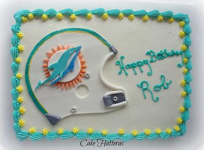 Miami Dolphins - Cake by Donna Tokazowski- Cake Hatteras, Martinsburg WV