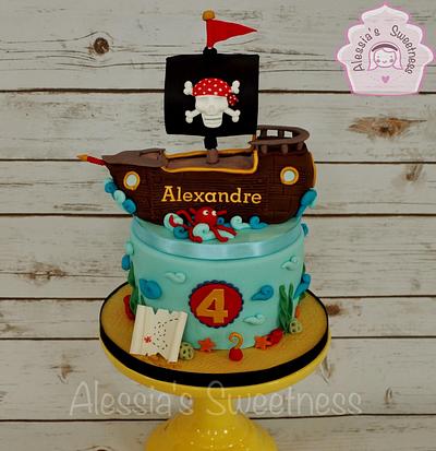 Pirate Ship Cake - Cake by Alessia's Sweetness 