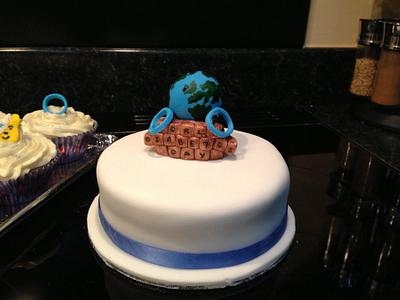 World Diabetes Day charity fundraiser cake.  - Cake by Tanya Morris