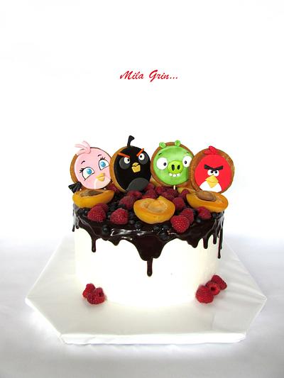 Angry birds cake. - Cake by Mila