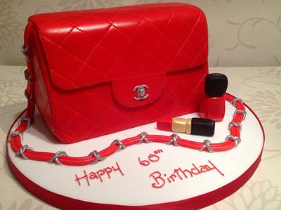 Chanel handbag - Cake by helen Jane Cake Design 