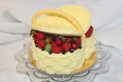 Basket full of fruit - Cake by Sugar Witch Terka 