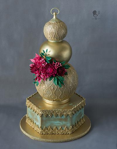 Wedding ... Gold Lantern Cake - Cake by Antonia Lazarova