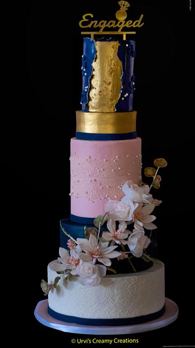 Engaged  - Cake by Urvi Zaveri 